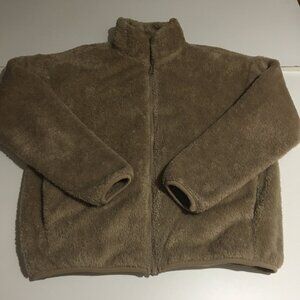 Uniqlo Fluffy Yarn Fleece Full-Zip Jacket Womens Medium Sweater